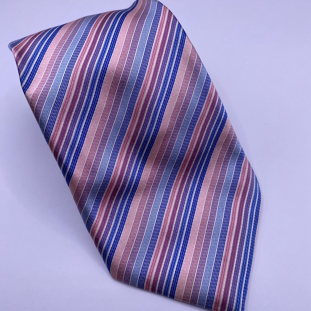 Thomas Pink Blue and Pink Striped Tie